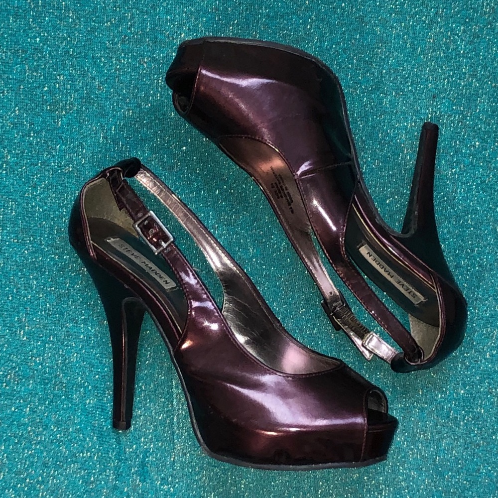 STEVE MADDEN-PURPLE HEELS